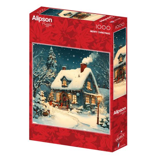 Puzzle Alipson Feliz Navidad de 1000 Piezas
