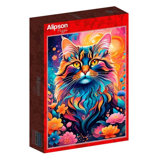 Puzzle Alipson Gato Multicolor de 1000 Piezas