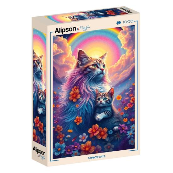 Puzzle Alipson Gatos Arcoiris de 1000 Piezas