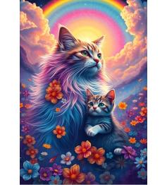 Puzzle Alipson Gatos Arcoiris de 1000 Piezas