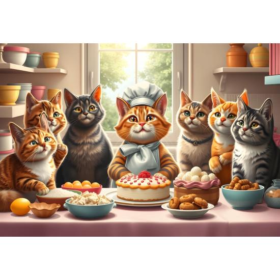 Puzzle Alipson Gatos Pasteleros de 1000 Piezas
