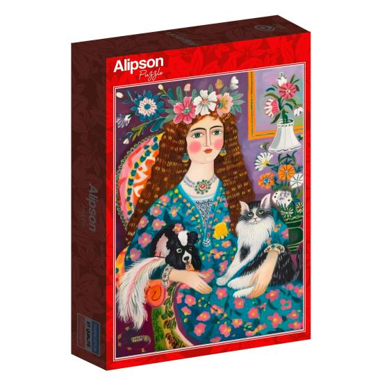 Puzzle Alipson La Dama de Los Animales de 1000 Piezas Puzzle Alipson La Dama de Los Animales de 1000 Piezas