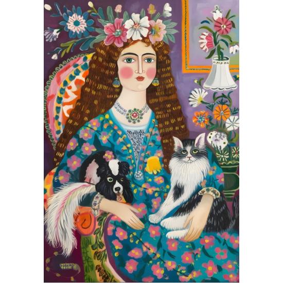 Puzzle Alipson La Dama de Los Animales de 1000 Piezas Puzzle Alipson La Dama de Los Animales de 1000 Piezas
