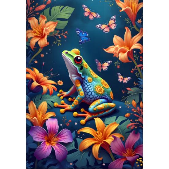 Puzzle Alipson La Rana Y El Baile de La Mariposa 1000 Piezas Puzzle Alipson La Rana Y El Baile de La Mariposa 1000 Piezas