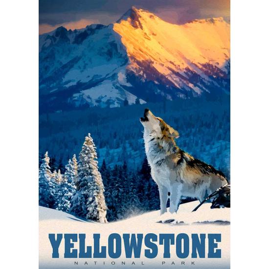 Puzzle Alipson Lobo de Yellowstone de 500 Piezas Puzzle Alipson Lobo de Yellowstone de 500 Piezas