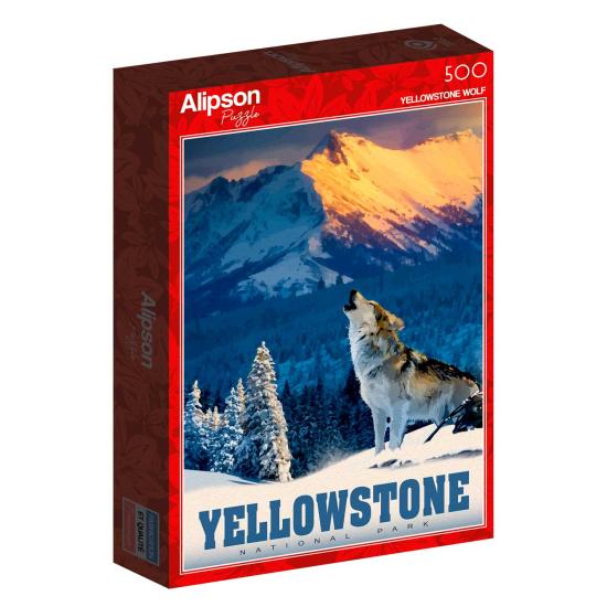 Puzzle Alipson Lobo de Yellowstone de 500 Piezas Puzzle Alipson Lobo de Yellowstone de 500 Piezas