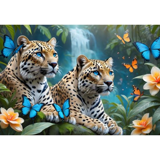 Puzzle Alipson Los Dos Leopardos de 1000 Piezas