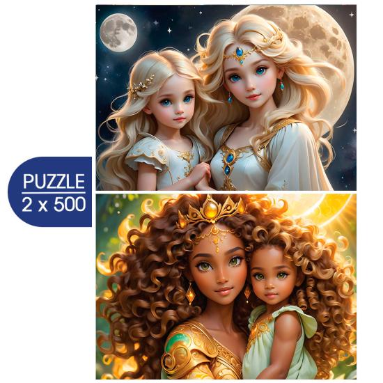 Puzzle Alipson Luna y Sol de 2x500 Piezas