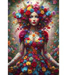 Puzzle Alipson Mujer de las Flores de 1000 Piezas