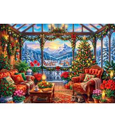 Puzzle Alipson Navidad En Medio De Las Montañas 1000 Piezas
