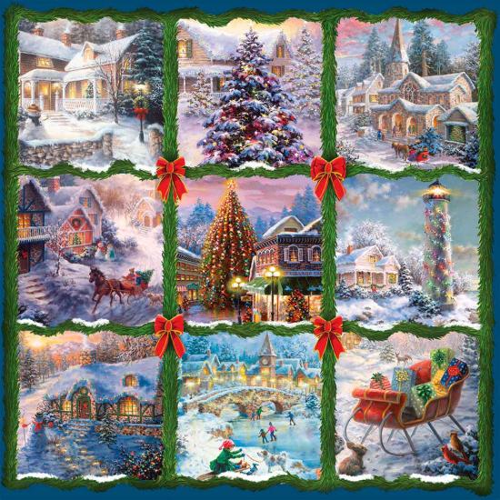 Puzzle Alipson Nueve Escenas Navideñas de 1000 Piezas Puzzle Alipson Nueve Escenas Navideñas de 1000 Piezas