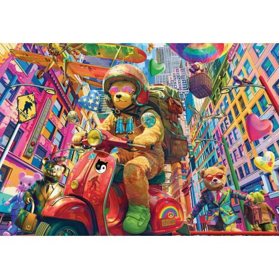 Puzzle Alipson Osito de Peluche en Marcha de 1000 Piezas