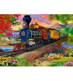 Puzzle Alipson Paisaje con Locomotora de 500 Piezas