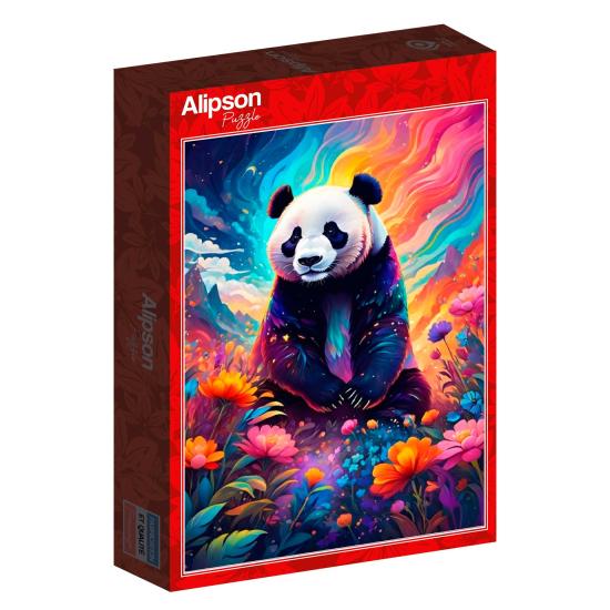 Puzzle Alipson Panda Colorido de 1000 Piezas