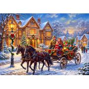 Puzzle Alipson Paseo Navideño En Carruaje 1000 Piezas