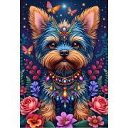 Puzzle Alipson Perro En Flowerland de 1000 Piezas