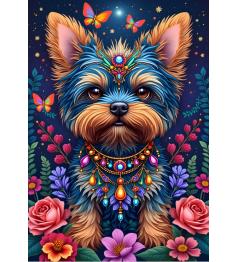 Puzzle Alipson Perro En Flowerland de 1000 Piezas