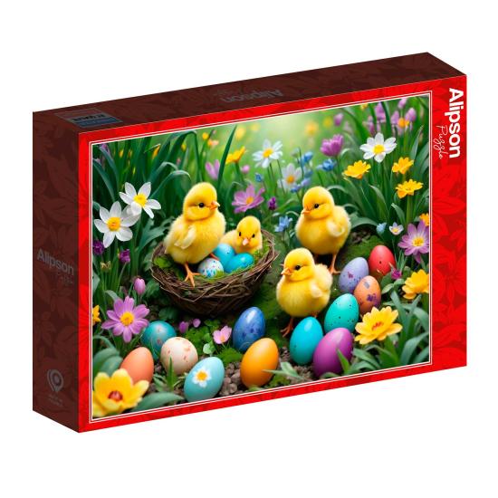 Puzzle Alipson Pollitos de Pascua de 500 Piezas