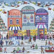 Puzzle Alipson Pueblo Navideño Paz En La Tierra de 1000 Piezas