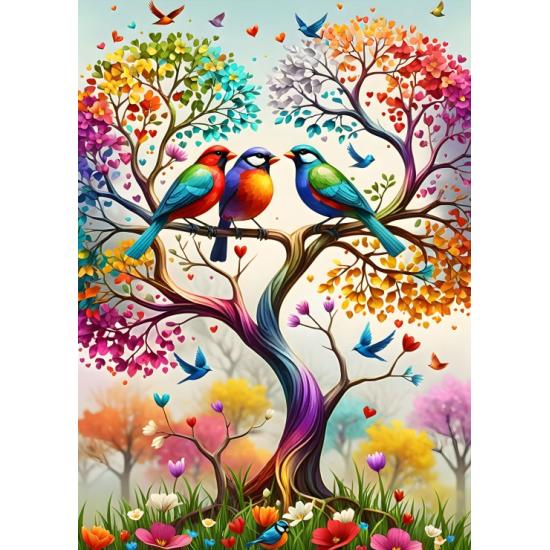 Puzzle Alipson Árbol Arcoíris de 500 Piezas