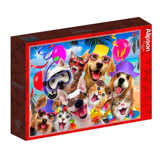 Puzzle Alipson Selfie en Fiesta Playera de 1000 Piezas