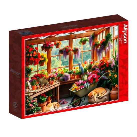 Puzzle Alipson Siesta En El Invernadero de 1000 Piezas
