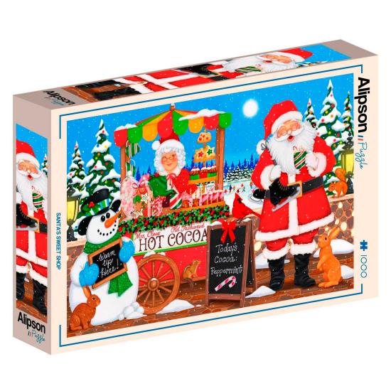 Puzzle Alipson Tienda De Dulces De Papá Noel de 1000 Pzs