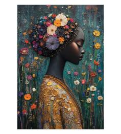 Puzzle Anatolian Bonita Chica Africana de 500 Piezas