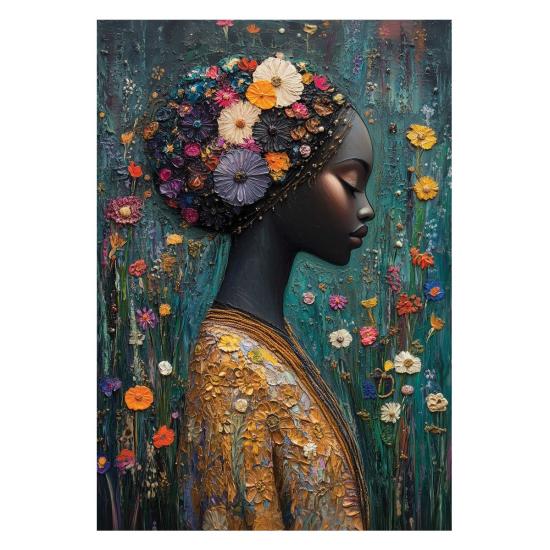 Puzzle Anatolian Bonita Chica Africana de 500 Piezas