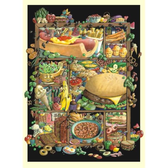 Puzzle Anatolian Caja Negra de Comidas de 1000 Piezas Puzzle Anatolian Caja Negra de Comidas de 1000 Piezas