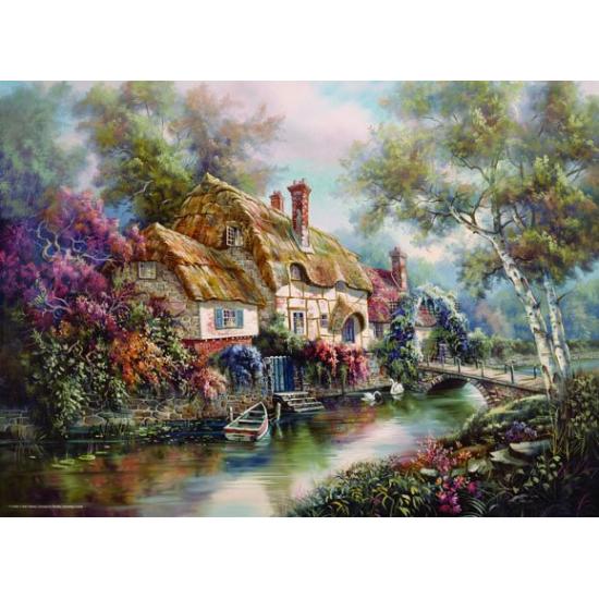 Puzzle Anatolian Casa en el Lago de 1000 Piezas