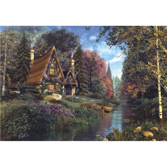 Puzzle Anatolian Casitas de Cuento en el Bosque de 2000 Piezas