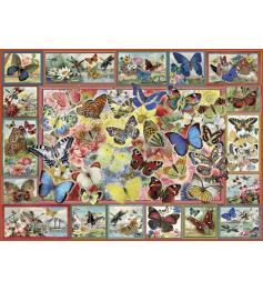 Puzzle Anatolian Collage de Mariposas de 1000 Piezas