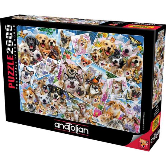 Puzzle Anatolian Collage de Selfies de Mascotas de 2000 Piezas Puzzle Anatolian Collage de Selfies de Mascotas de 2000 Piezas