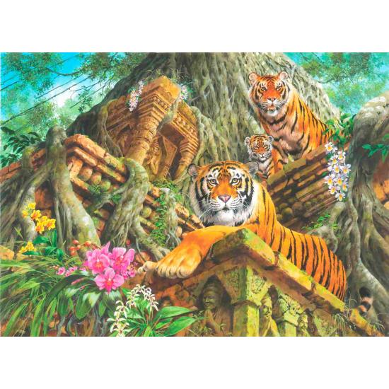 Puzzle Anatolian El Templo de los Tigres de 1000 Piezas