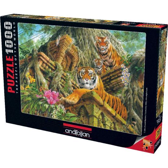 Puzzle Anatolian El Templo de los Tigres de 1000 Piezas