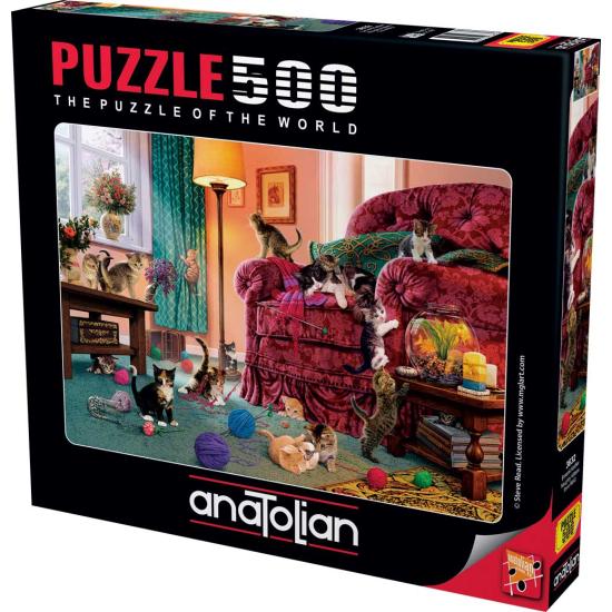 Puzzle Anatolian Gatitos Traviesos de 500 Piezas