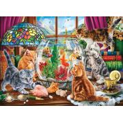 Puzzle Anatolian Gatitos y Acuario de 1000 Piezas