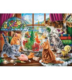 Puzzle Anatolian Gatitos y Acuario de 1000 Piezas