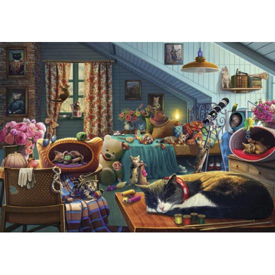 Puzzle Anatolian Habitación de Juegos de Gatos de 260 Piezas Puzzle Anatolian Habitación de Juegos de Gatos de 260 Piezas