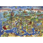 Puzzle Anatolian Hitos de Europa de 1500 Piezas