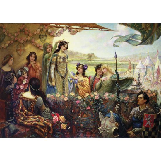 Puzzle Anatolian Lancelot y Ginebra de 3000 Pzs Puzzle Anatolian Lancelot y Ginebra de 3000 Pzs