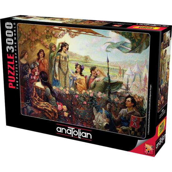 Puzzle Anatolian Lancelot y Ginebra de 3000 Pzs Puzzle Anatolian Lancelot y Ginebra de 3000 Pzs