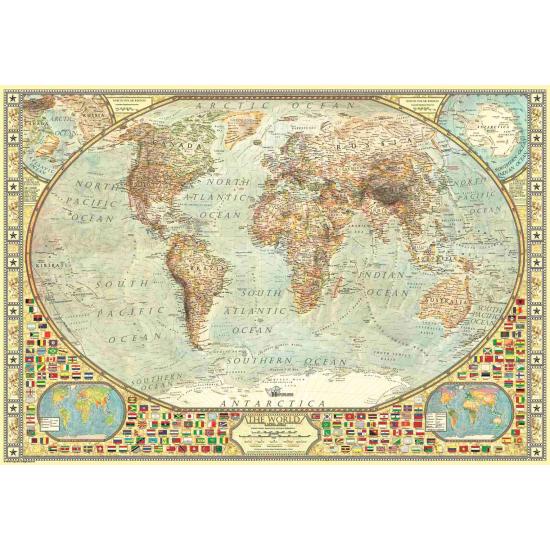 Puzzle Anatolian Mapamundi, Mapa del Mundo de 2000 Piezas Puzzle Anatolian Mapamundi, Mapa del Mundo de 2000 Piezas