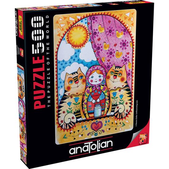 Puzzle Anatolian Muñeca Matrioska de 500 Piezas Puzzle Anatolian Muñeca Matrioska de 500 Piezas