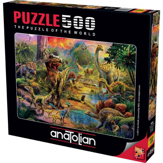 Puzzle Anatolian Paisaje de Dinosaurios de 500 Piezas Puzzle Anatolian Paisaje de Dinosaurios de 500 Piezas