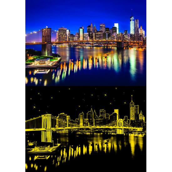 Puzzle Anatolian Puente de Brooklyn Neón de 1000 Piezas