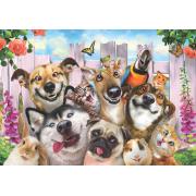 Puzzle Anatolian Selfie de Cachorros de 500 Piezas