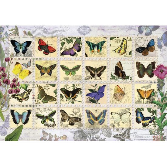 Puzzle Anatolian Sellos de Mariposas de 500 Piezas