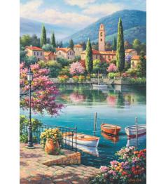 Puzzle Anatolian Tarde en el Lago del Pueblo de 500 Piezas